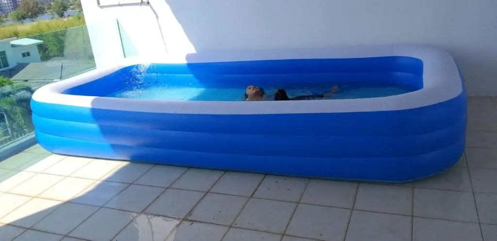 tiara bay marina island lumut 6 bilik inflatable swimming pool homestay bayu laut0136288405