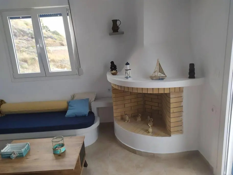 Cycladic house with a stunning view