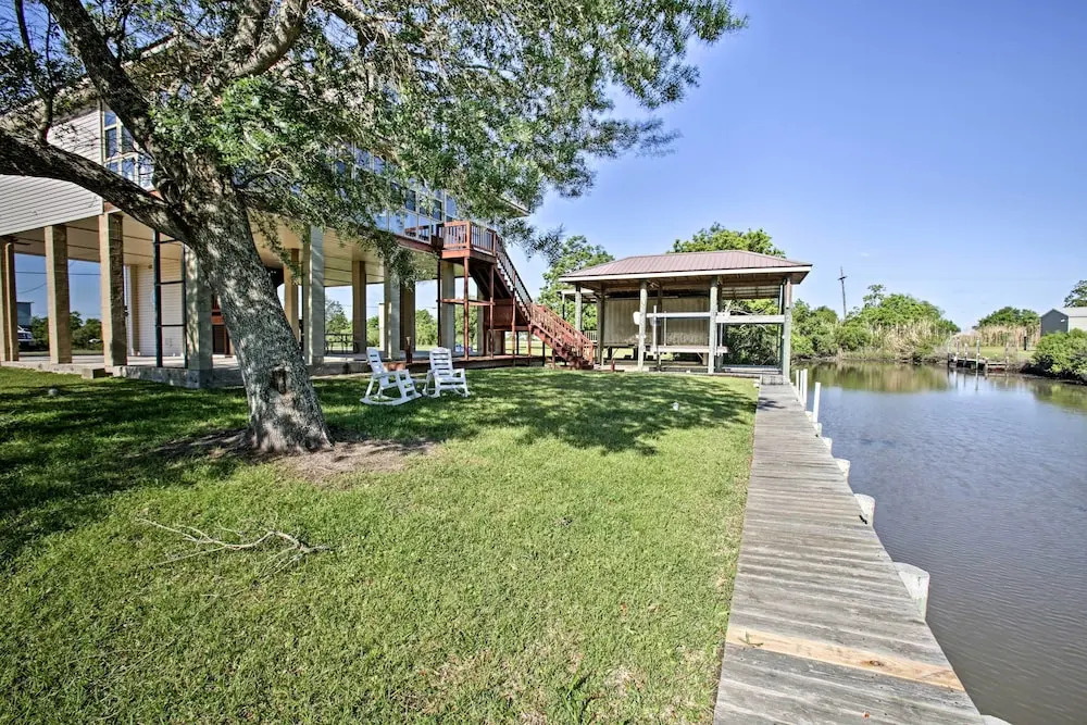Private Dock w/ Lift: Waterfront New Orleans Home!