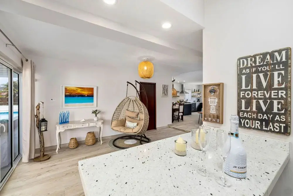 Secluded Beachfront Gem Pool Patio View BBQ