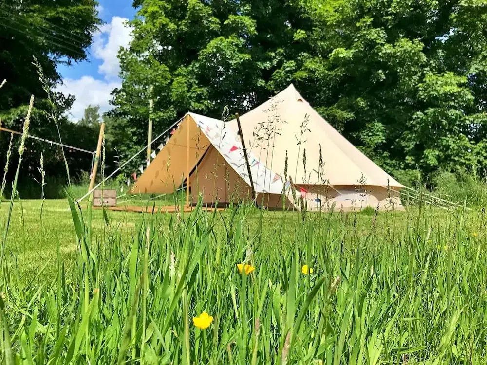 Bell Tents in Swannington With BBQ & Garden