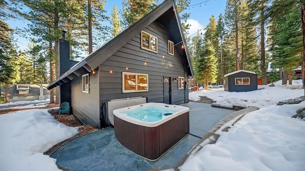 Hot Tub Firepit Loft Suite & Mins to World-class Skiing Tahoe A-frame Retreat by Avantstay