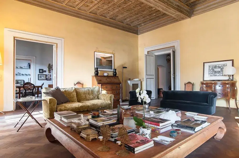 Rome an Aristocratic Apartment in Historic Palace Near the Piazza Navona