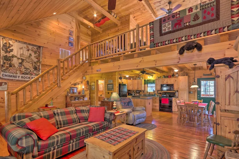 Lake Lure Log Cabin w/ Grill, Near Hiking