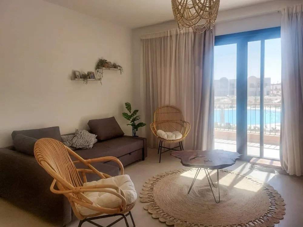 Boho Beach Chalet in El Gouna With Pool Access