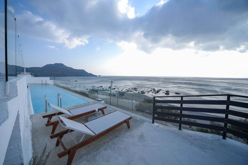 Villa Nostos Plakias beachfront sea view privet pool