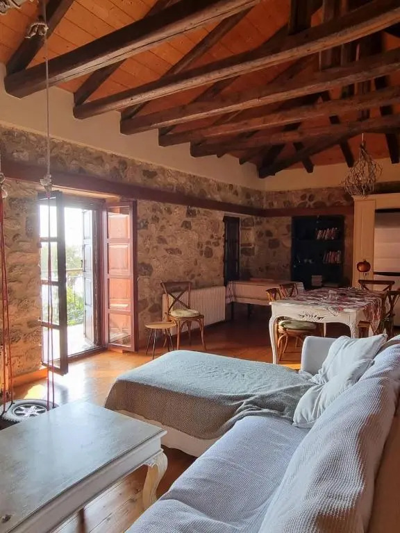 Traditional Greek Stone house by the sea