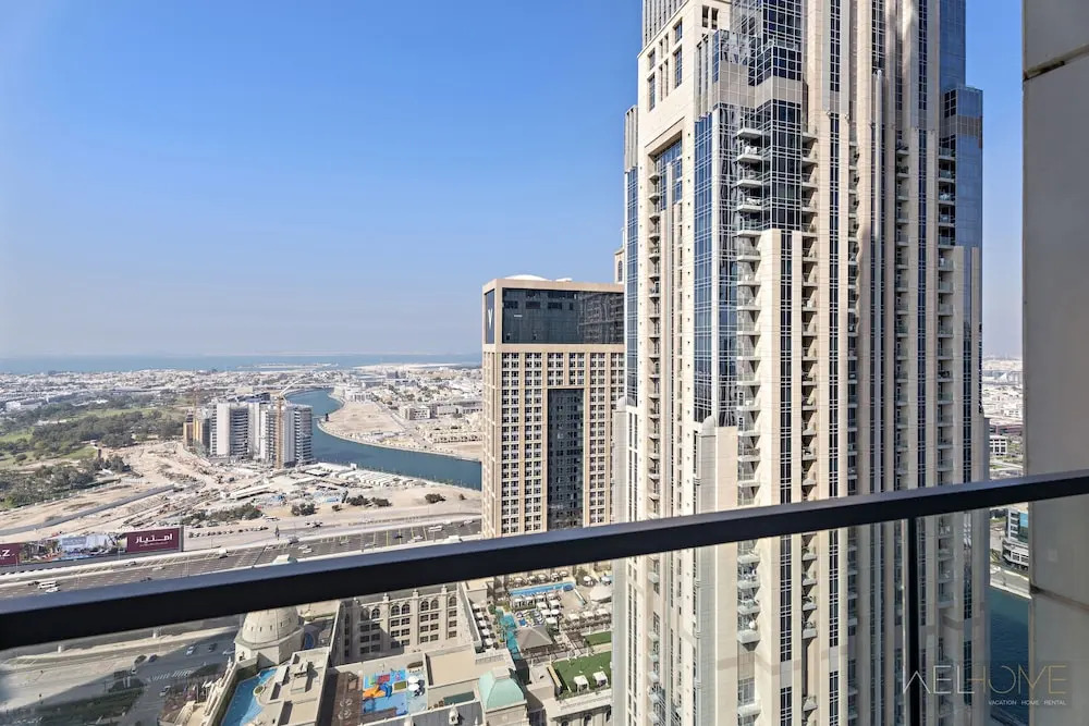 WelHome - Cozy 1BR Apt. in Al Habtoor City Partial Sea View