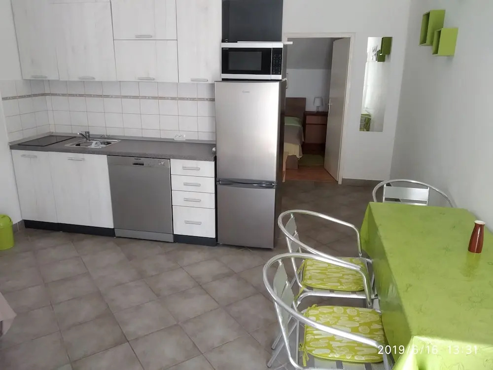 Apartment for 4 Guests Near the Beach in Biograd, Lovely Garden Modern Furnished
