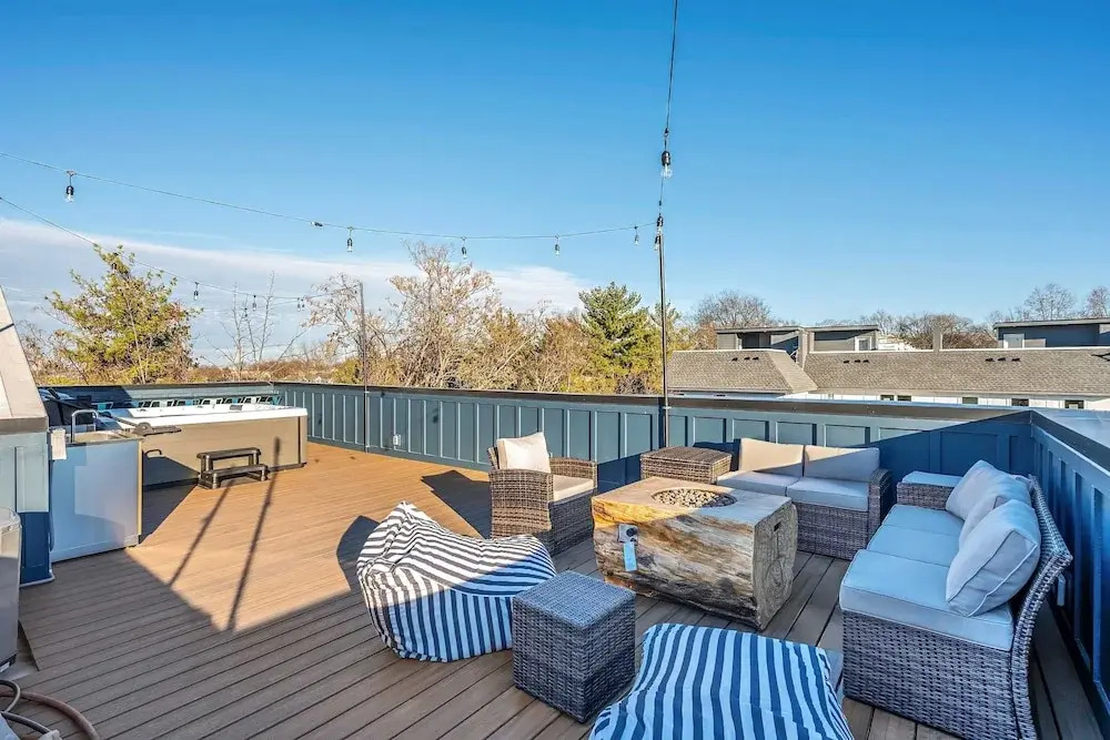 4 Rooftop Decks 4 Hot Tubs Game Rooms Sauna