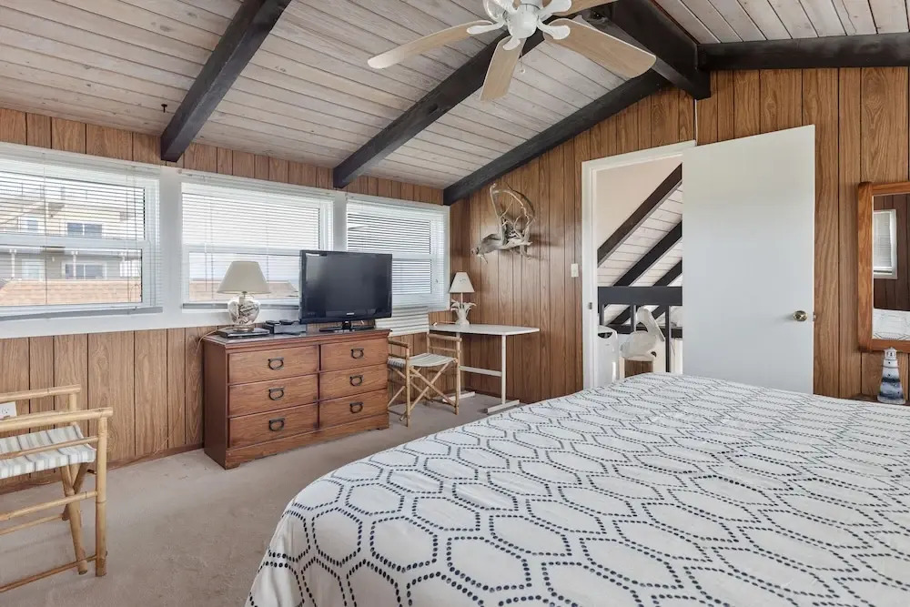 A-frame Beach House Steps From the Ocean With Deck & Central AC