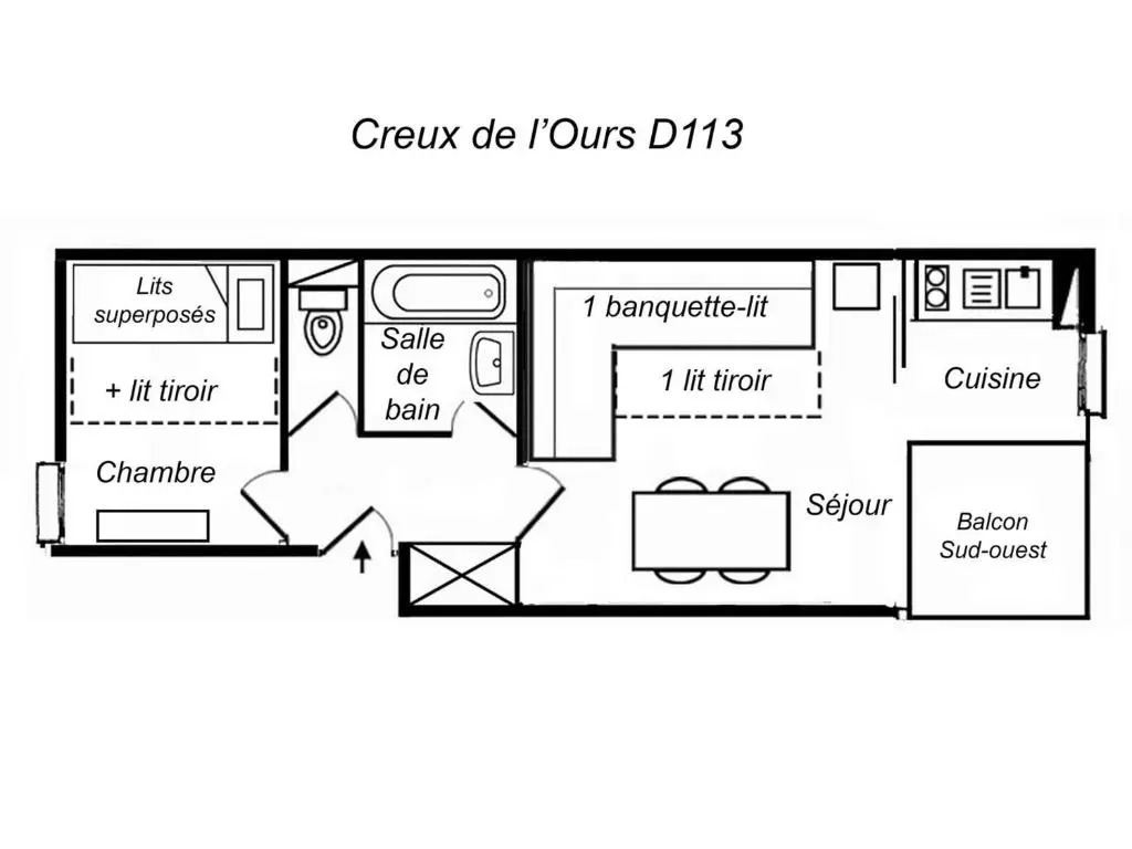 Appartement Méribel, 2 pièces, 4 personnes - FR-1-182-232