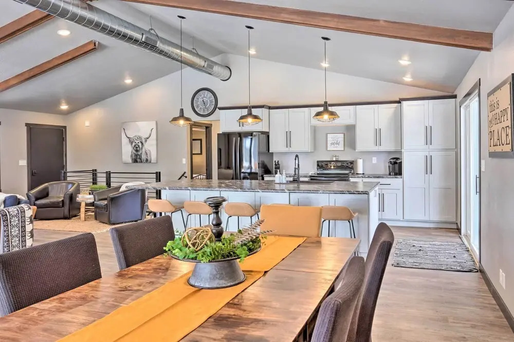 Modern Lead Cabin w/ Private Hot Tub & Fireplace!