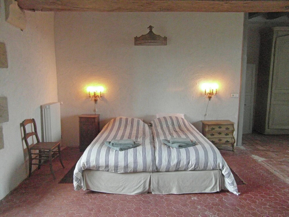 Castle in Le Veurdre near Forest and River