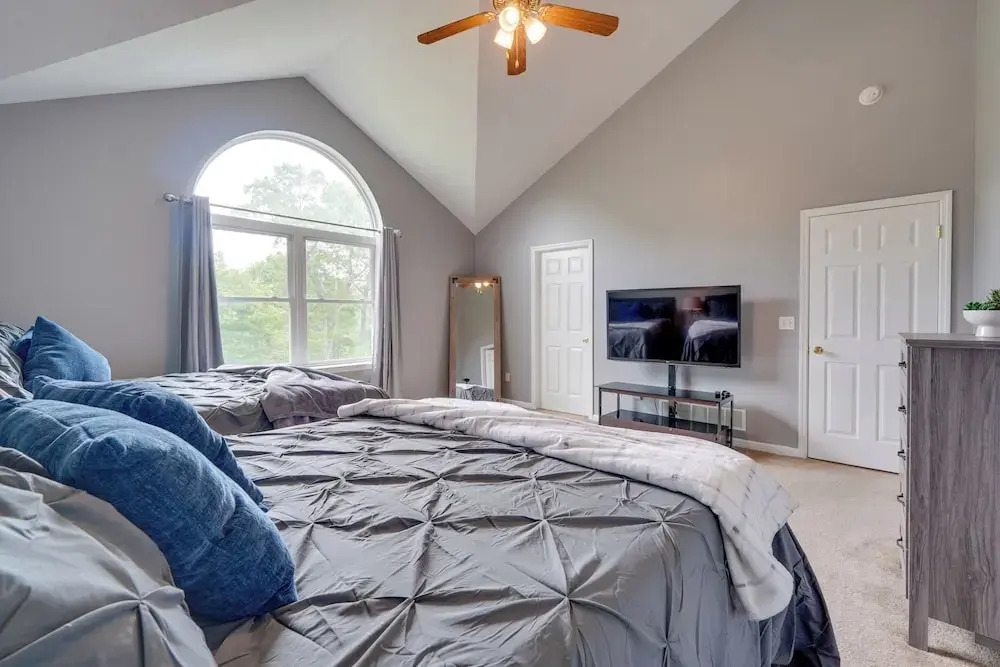 1 Mi to Lakes: Family Pocono Home w/ Fire Pits!