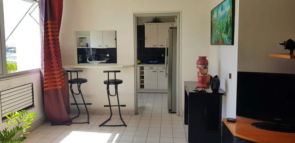 Apartment With 3 Bedrooms in Fort-de-france, With Wonderful sea View, Balcony and Wifi - 2 km From the Beach