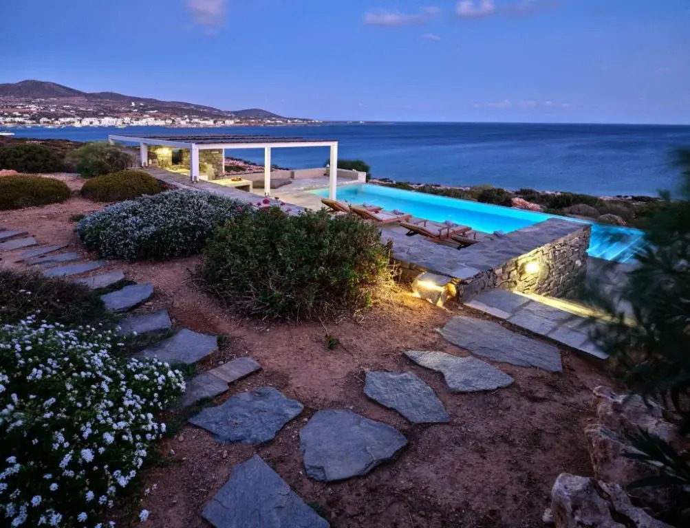 "Big Blue"Seafront Villa Naousa Paros