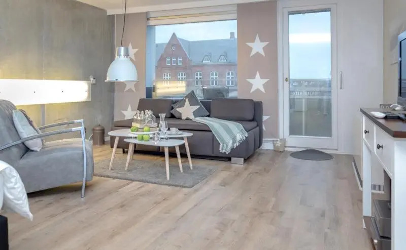 City Loft 008 "Strandnahes 1 Zimmer Appartement in der Innenstadt" mit Balkon