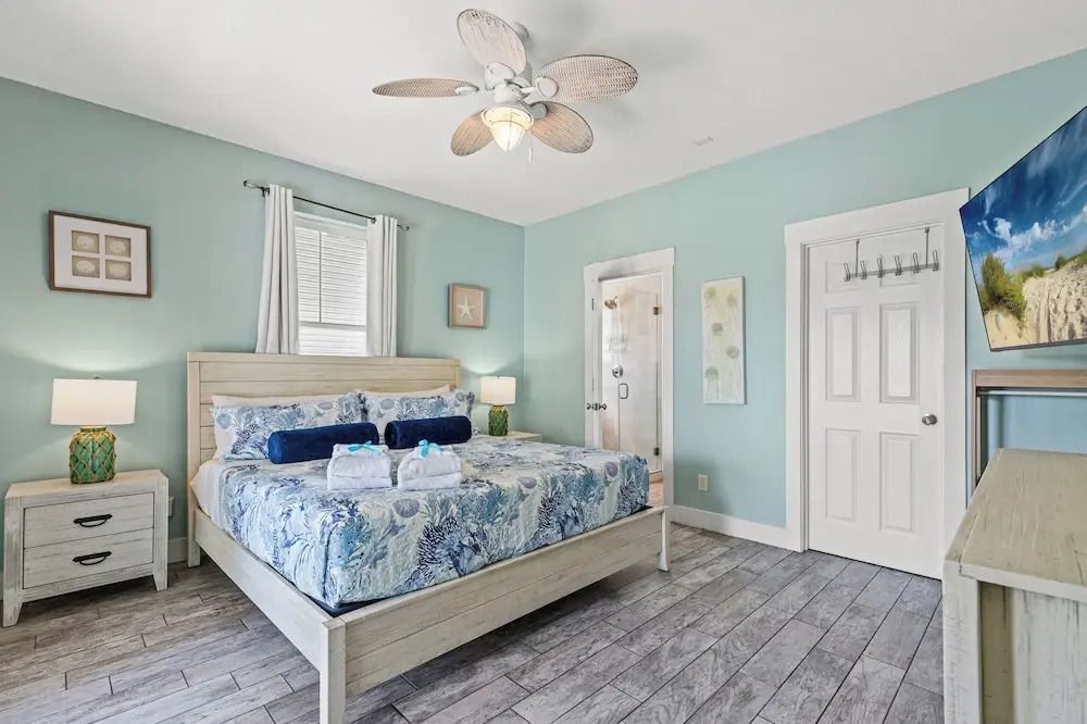 Seafoam Beautiful 3BR Home With Heated Private Pool - 4 Min Walk to Beach!