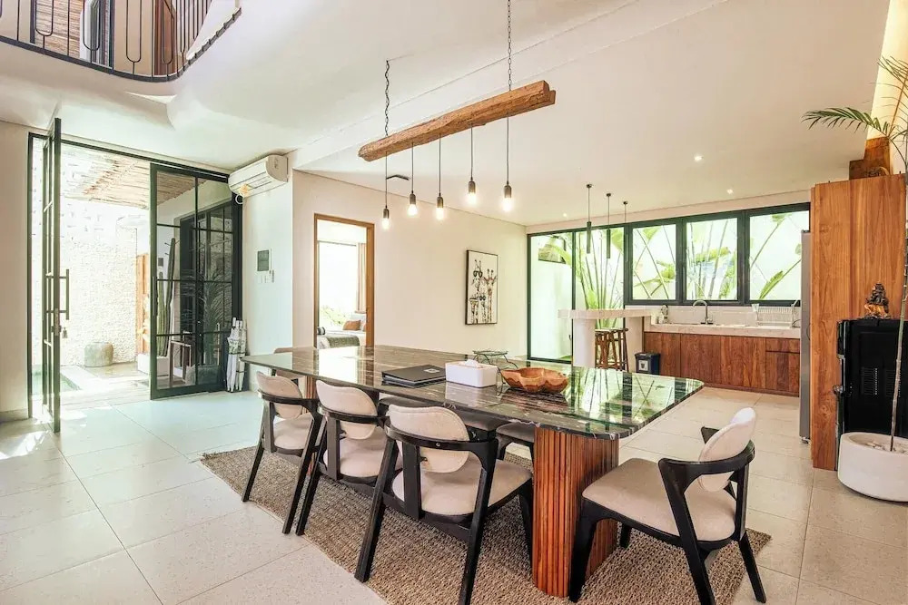Elegant 4BR Seminyak Villa, enclosed living