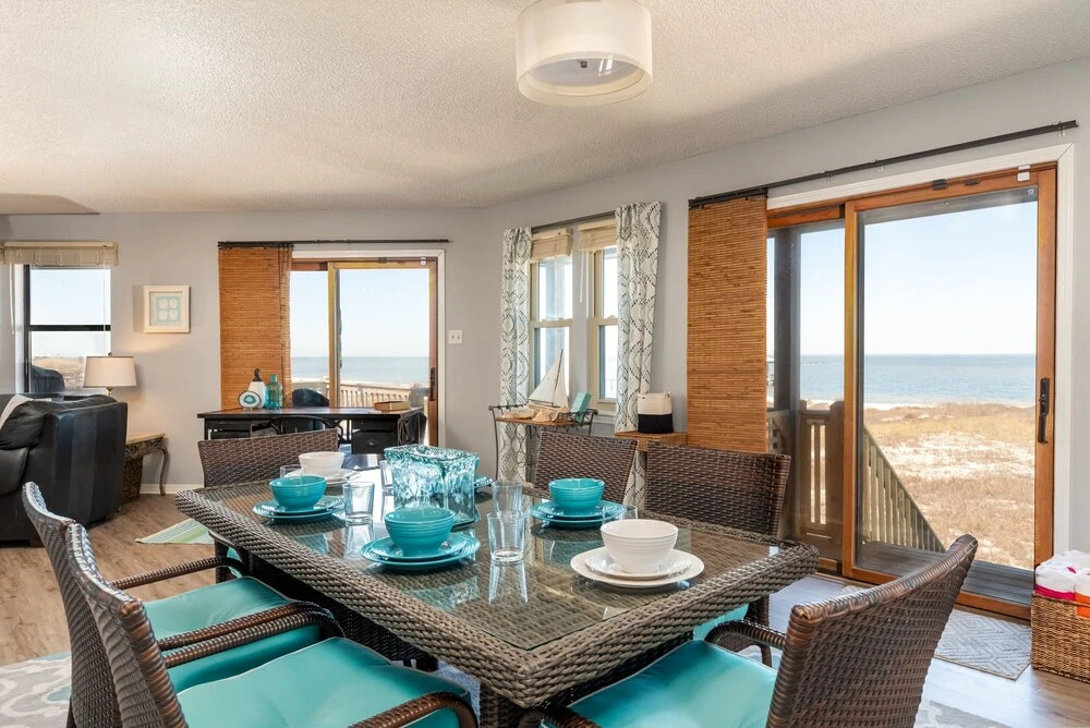 At Last! - Private Bay Beach! Unique Octagonal House Offers Views From Nearly Every Room. Enjoy The Lovely Wrap Around Porch. 3 Bedroom Home by Redawning