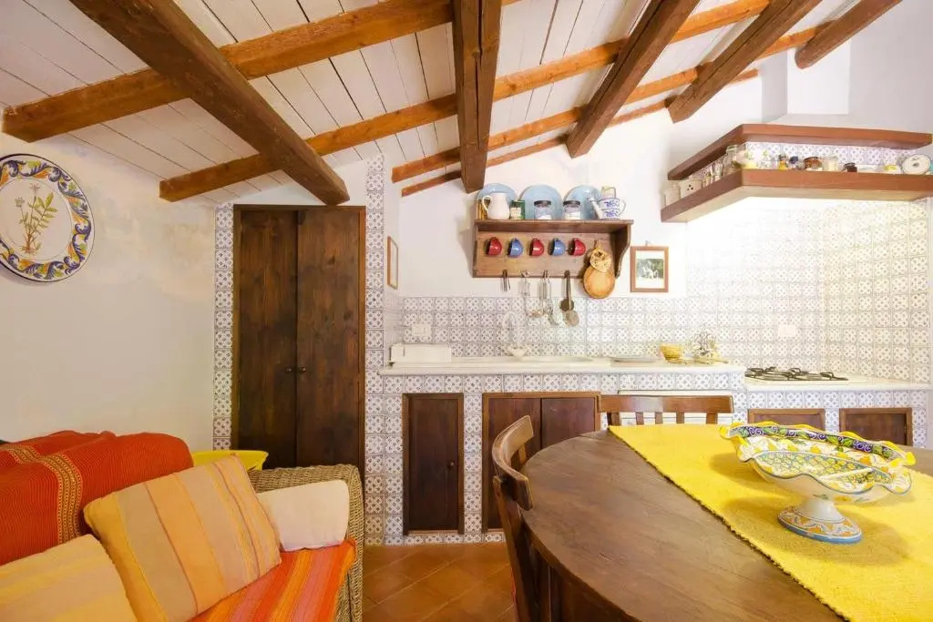 3 bedrooms house with city view furnished terrace and wifi at Taormina 4 km away from the beach