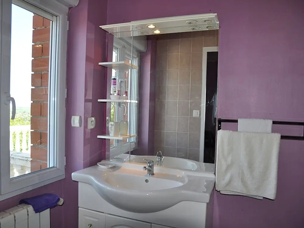 Villa with heated swimming pool and spectacular view in diverse surroundings