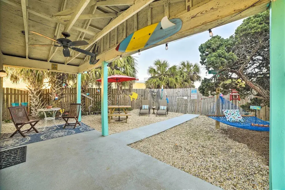 PCB Studio w/ Private Patio: Steps to Beach!