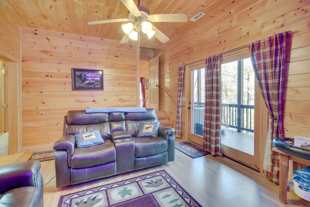 Riverfront Cabin w/ Wraparound Decks & Fire Pit!