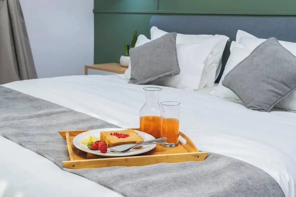 Tiny Living Apartments Cosy 1 Bedroom Studio with King Bed Kitchenet in Central Kathmandu with Terrace
