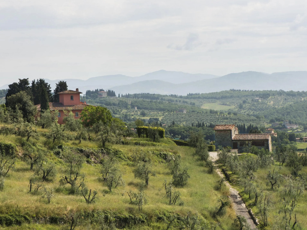 This beautiful apartment in a small Tuscan house.