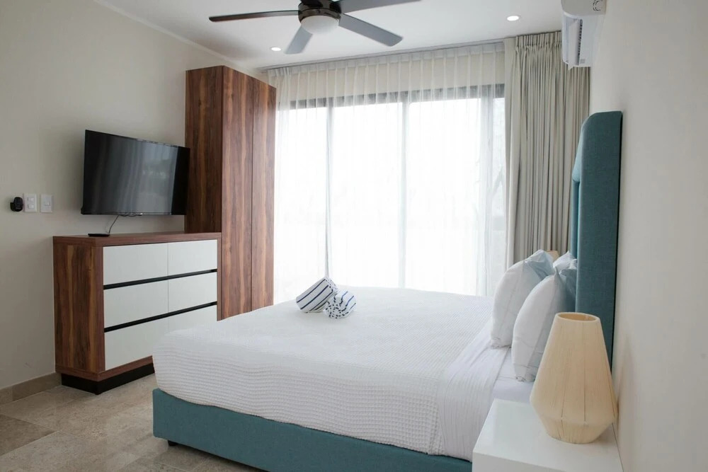 Spacious 2 BR Aldea Zama Private Pool Movie Cinema Gym