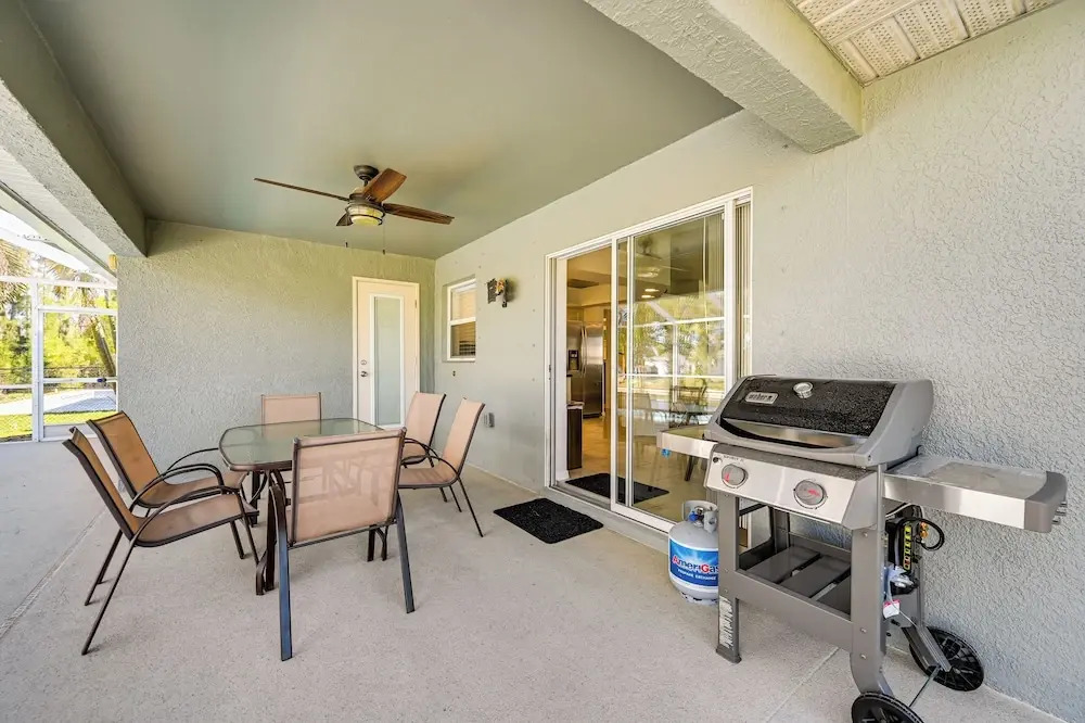 Patio, Dock + Canal Access: Cape Coral Home!