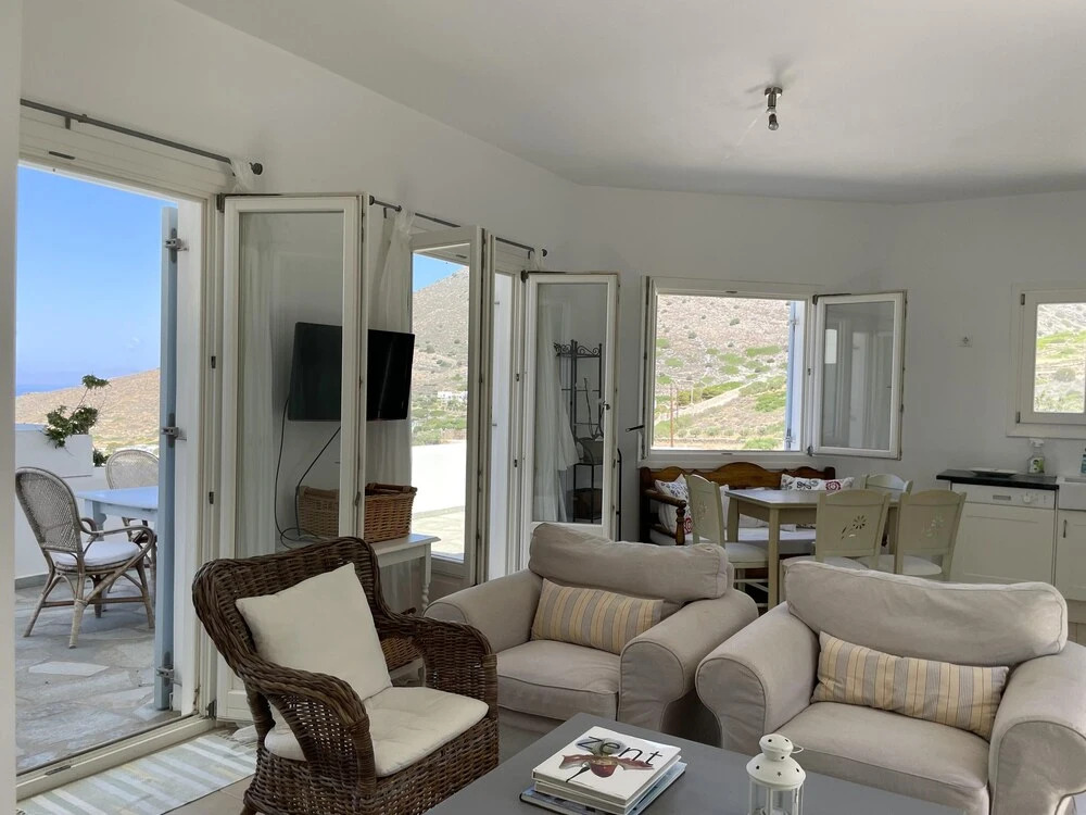 Amazing Villa Overlooking Syros Finest Beach