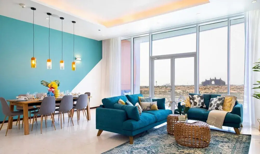 Palm Jumeirah Luxury w Private Beach Atlantis View
