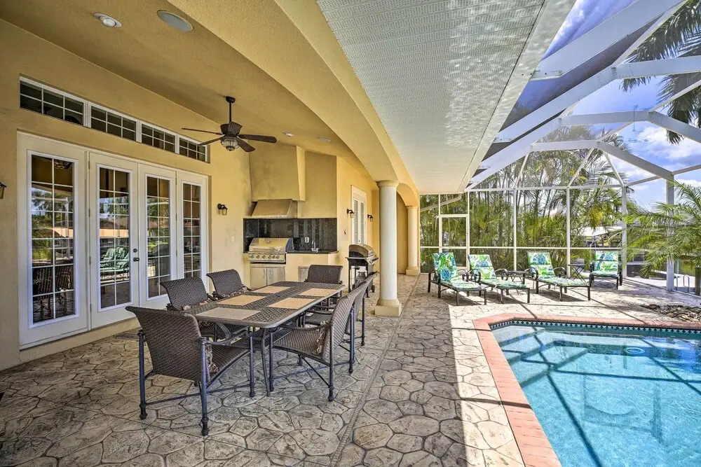 3 Mi to Downtown Cape Coral: Canal-Front Villa