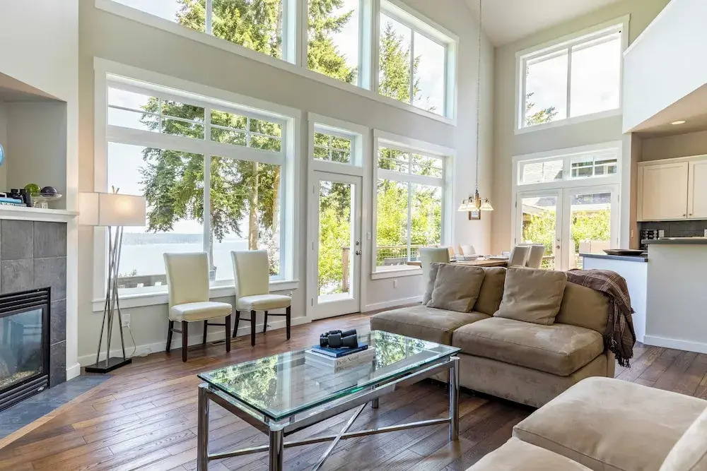 Panoramic Saratoga Passage Views Elegant Whidbey Home by Avantstay