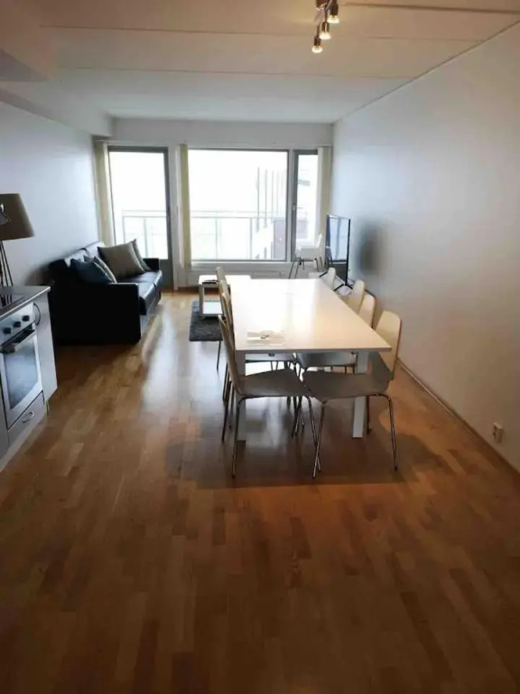 City Center Oslo Black And White Apartment