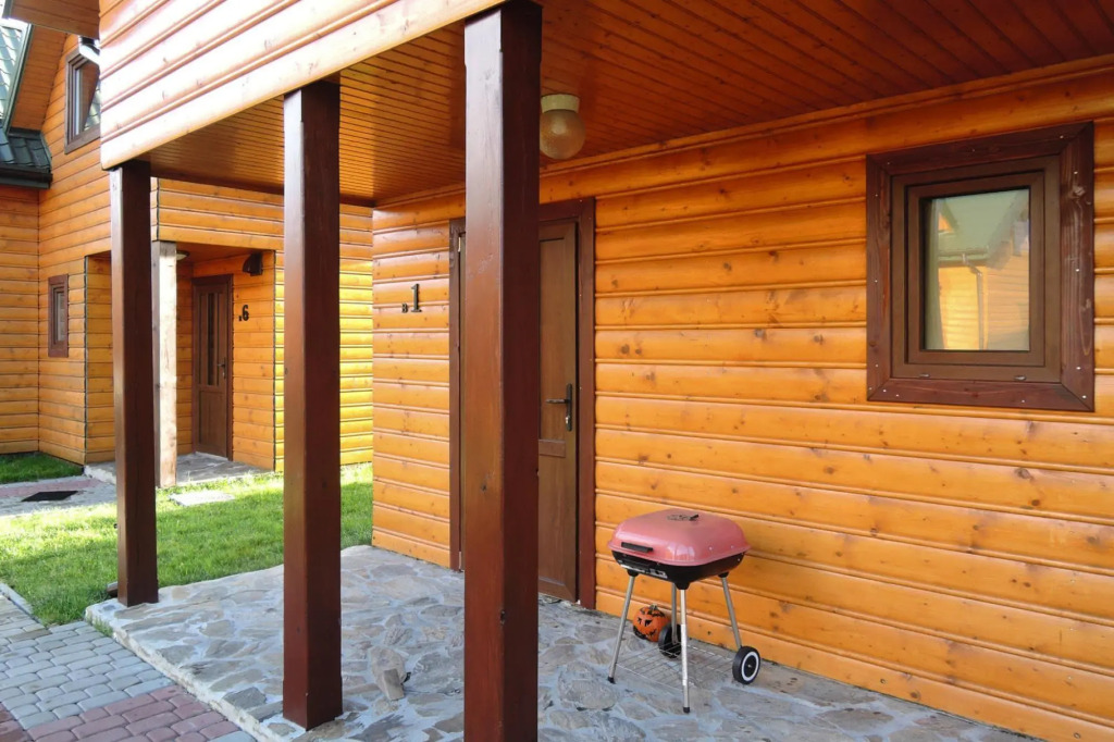 Modern wood House in Rewal with a terrace