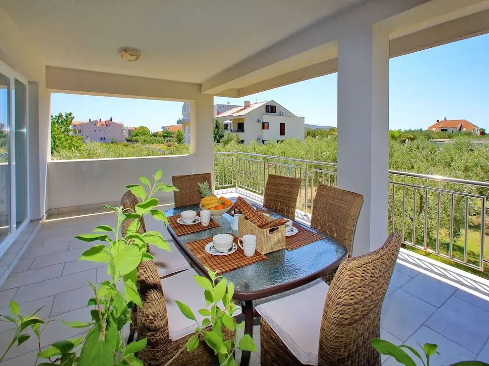 Sun-kissed Apartment in Bibinje with Garden and Terrace