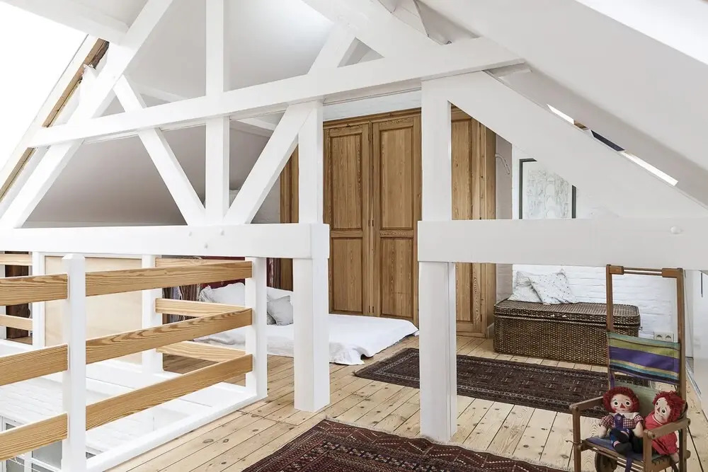 Bright and Sunny Attic Room