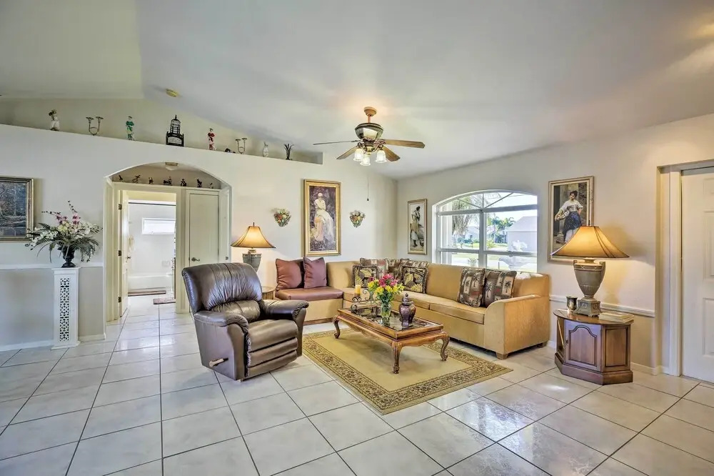 Canal-view Home w/ Lanai in Cape Coral!