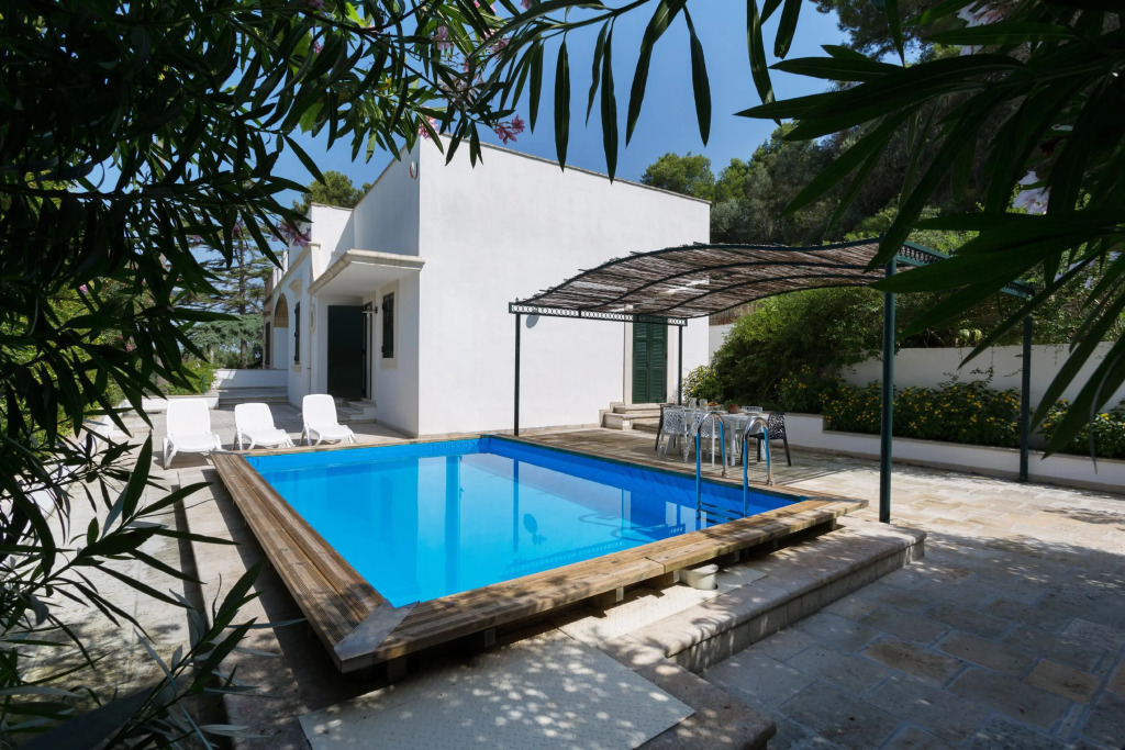 Country pool house