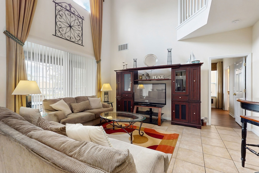 Spacious 6BR Resort Home With Private Pool, Game Room & Near Disney Parks