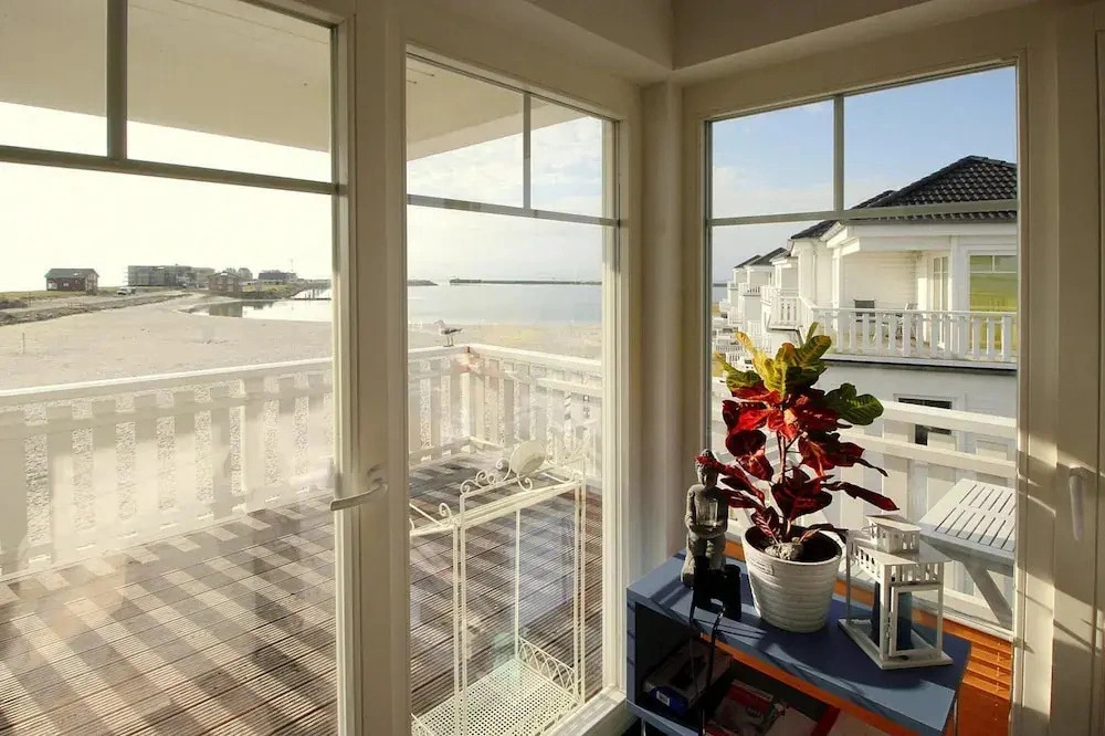 Haus in Olpenitz mit Strand und Meerblick