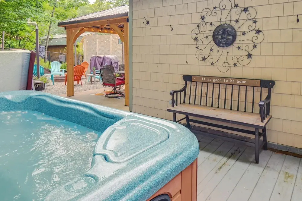 Walk to Water: Lake Winnipesaukee Home w/ Hot Tub