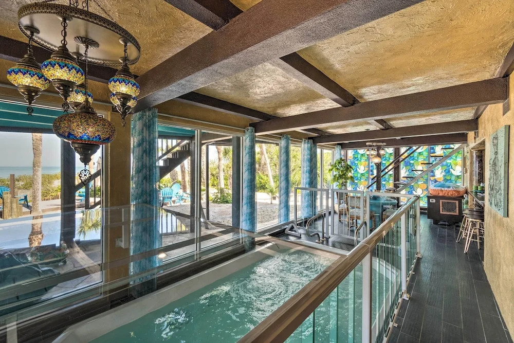 Beachfront Home on Gulf of Mexico w/ Indoor Pool