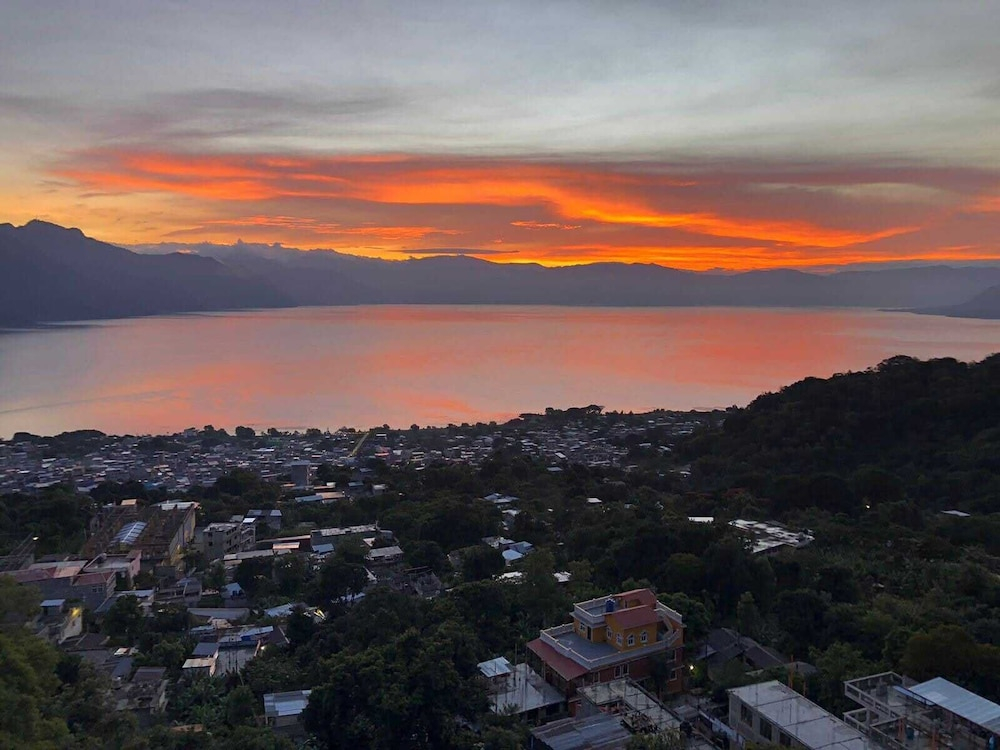 sunrise high above the lake 1