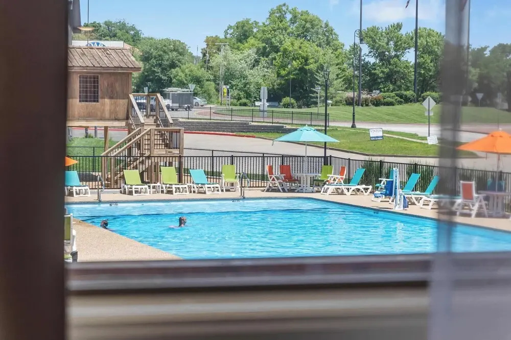 Poolside Near the Landing For 2