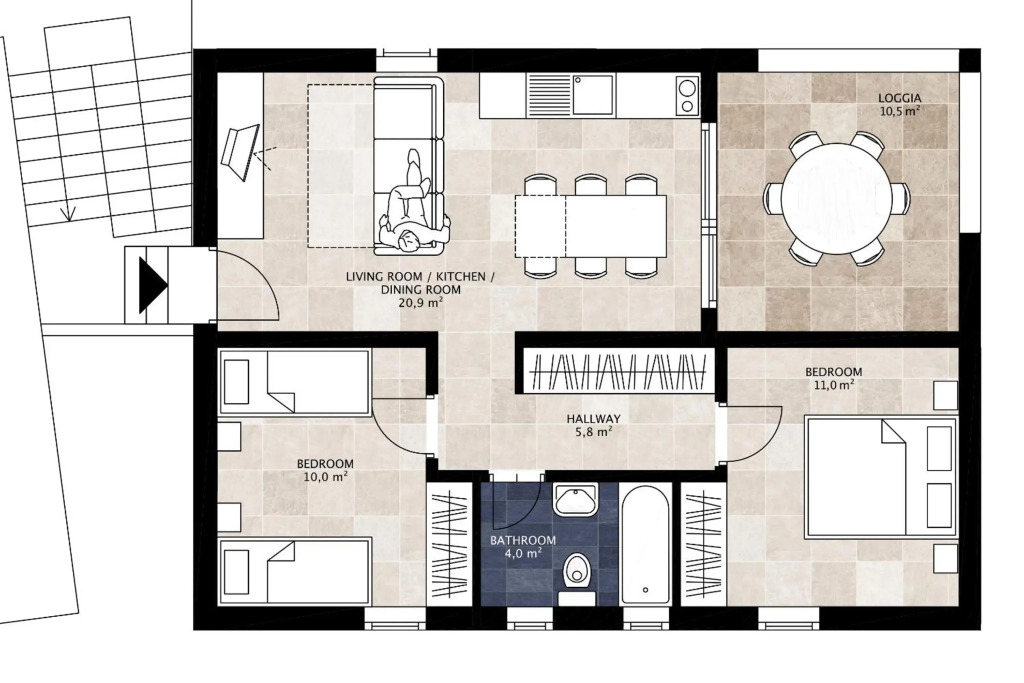 Apartments Kala mendula